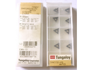全新东芝数控刀片TPMT090204-PS T9125加工钢件
