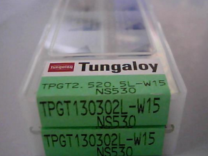 全新东芝金属陶瓷刀片TPGT090202L-W15 NS9530正宗东芝刀片
